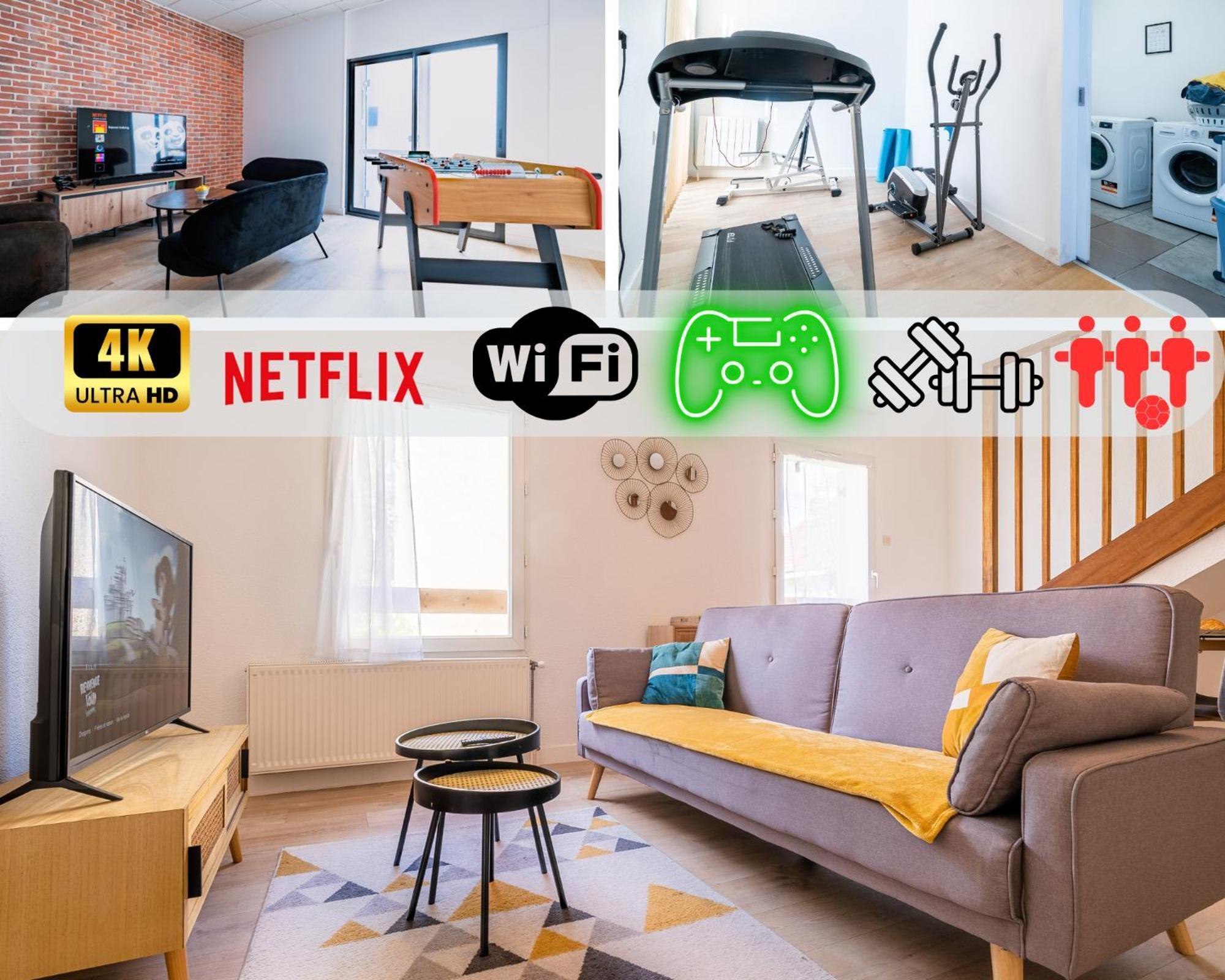 Duplex Lafargue Game Room Baby Foot Salle De Sport Jeux De Societe Limoges Exterior foto